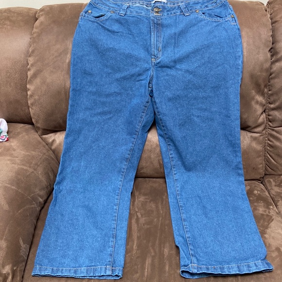 Woman Within Denim - Women Within Medium Wash Jeans Plus Size 18W